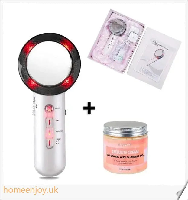 Ultrasonic Cavitation Fat Burner Device with Infrared Therapy and Microcurrent for Body Slimming and Anti-Cellulite Treatment