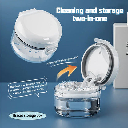 Portable Orthodontic Retainer Case for Storing and Protecting Dental Braces and Appliances