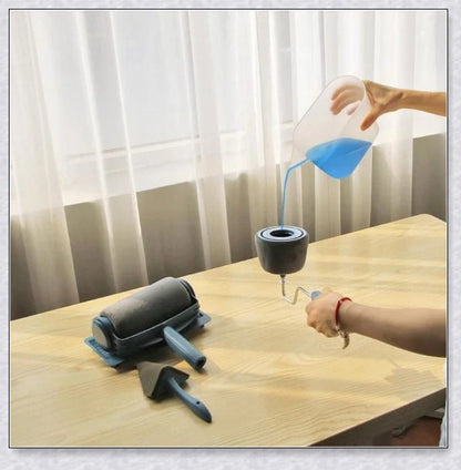 Paint Roller Pro No-Mess Kit with large paint chamber and micro-fibre roller head for flawless, mess-free painting