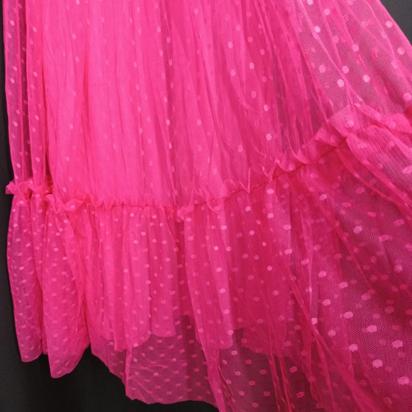 Enchanting fairy-style dress with flowing silhouette, delicate lace accents, and mid-length skirt in a classic black colour