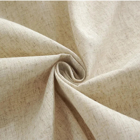 Elegant flax fabric tablecloth in various sizes, perfect for weddings, home parties, and dining banquets