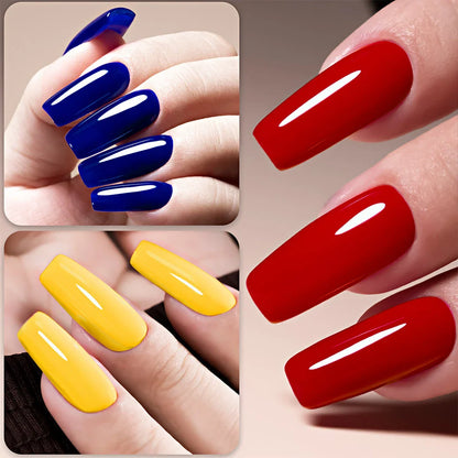 Premium 10ml gel nail polish set in vibrant colors for long-lasting, salon-quality manicures at home