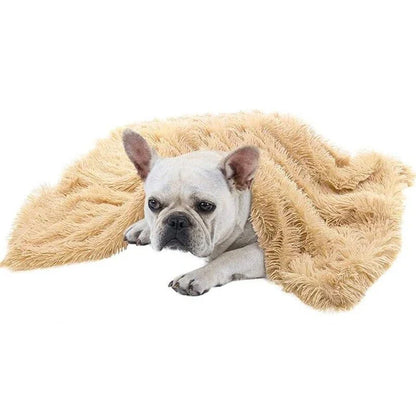 Cosy plush sleeping blanket for pets, available in small, medium, and large sizes, with a soft and luxurious design to provide ultimate comfort for your furry friend.