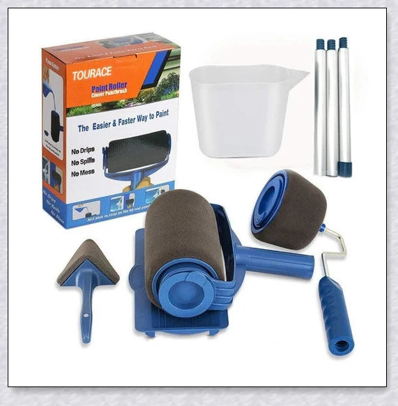 Paint Roller Pro No-Mess Kit with large paint chamber and micro-fibre roller head for flawless, mess-free painting