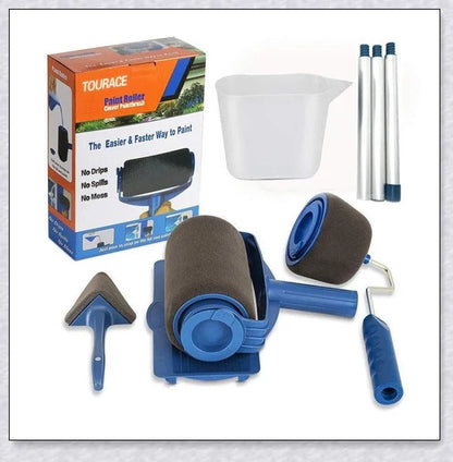 Paint Roller Pro No-Mess Kit with large paint chamber and micro-fibre roller head for flawless, mess-free painting