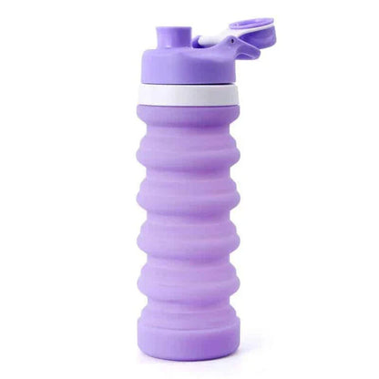 A portable, foldable silicone water bottle in a variety of stylish colours, perfect for eco-conscious Brits on the go.