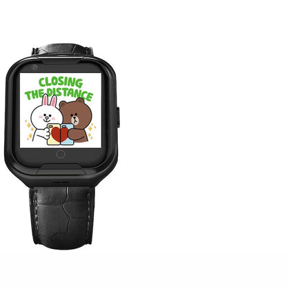 Premium elderly smart watch with blood pressure monitoring and fall detection features