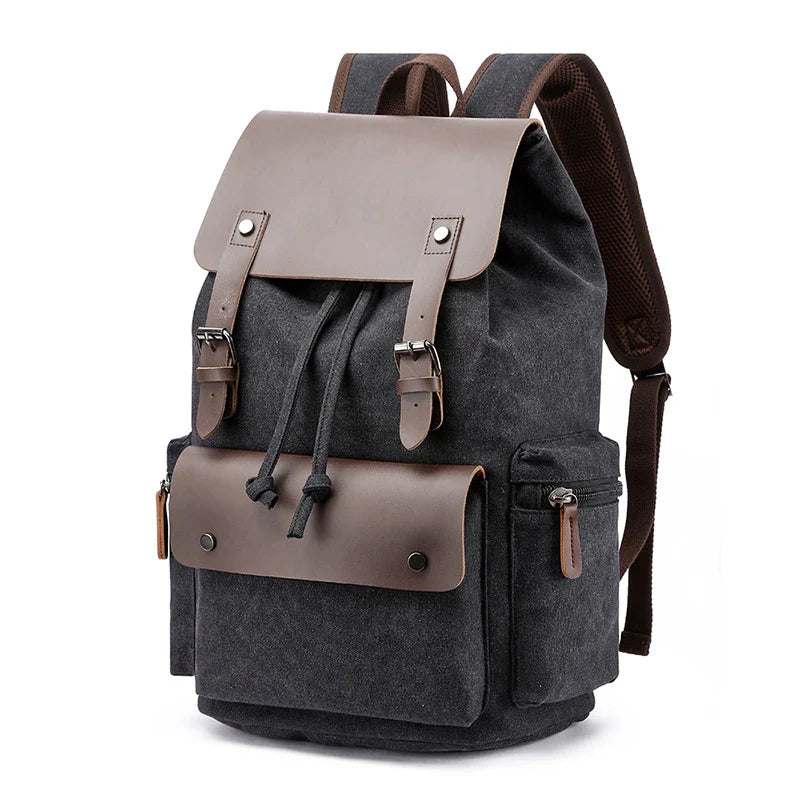 Versatile canvas backpack with spacious capacity, secure draw-string closure, and durable construction for everyday use