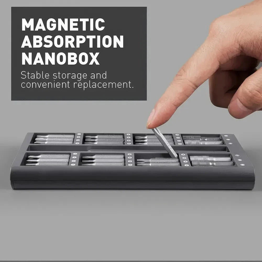 63-in-1 Premium Precision Screwdriver Set with CR-V Alloy Steel Construction and Magnetic Head