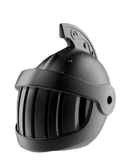 Aluminium alloy Medieval Knight Helmet shaped air freshener with fragrance tablet for vehicle interiors