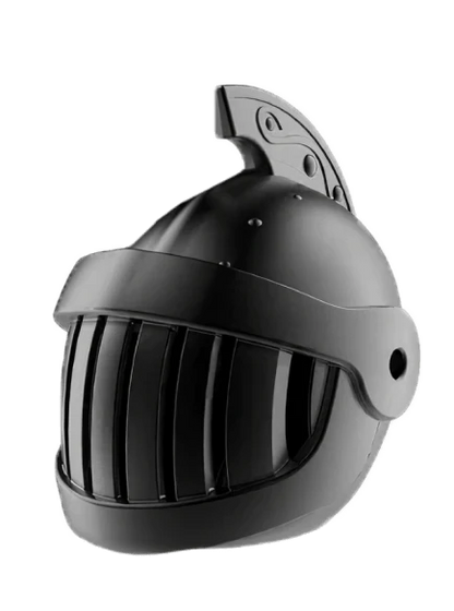 Aluminium alloy Medieval Knight Helmet shaped air freshener with fragrance tablet for vehicle interiors