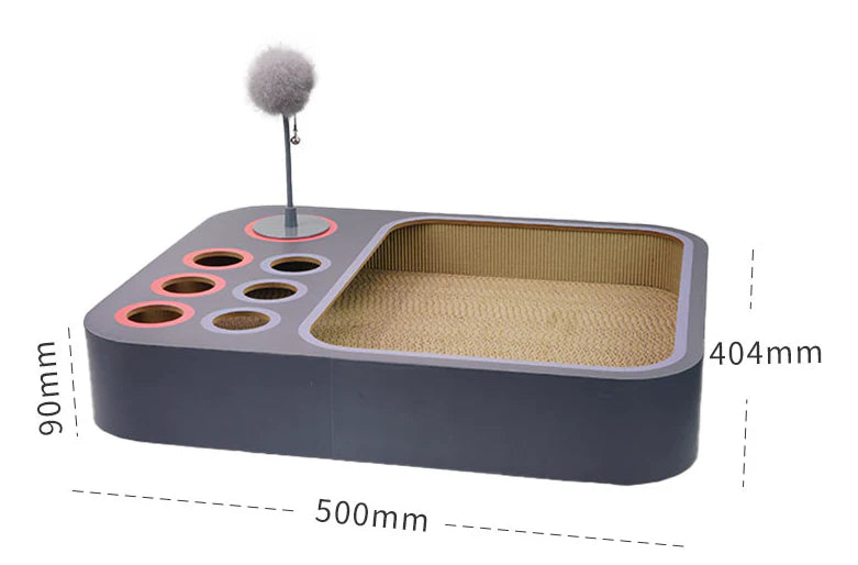 Premium Formaldehyde-free Cat Scratching Board Nest Toy in Dark Grey Colour