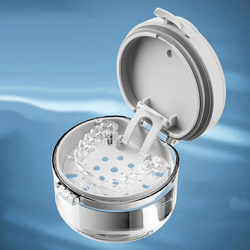 Portable Orthodontic Retainer Case for Storing and Protecting Dental Braces and Appliances