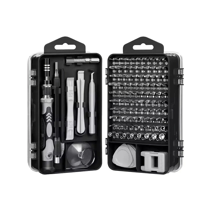 Comprehensive 115-in-1 Precision Screwdriver Set for Professional Repairs and DIY Projects