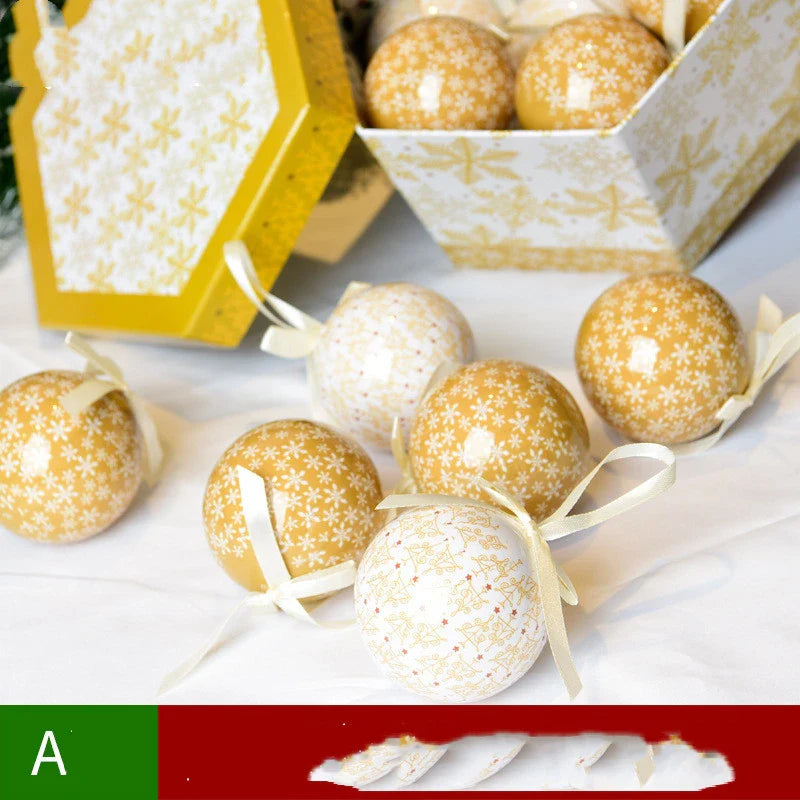 Charming Christmas gift box decorated with a festive Christmas tree pendant, designed to spread holiday joy and cheer.