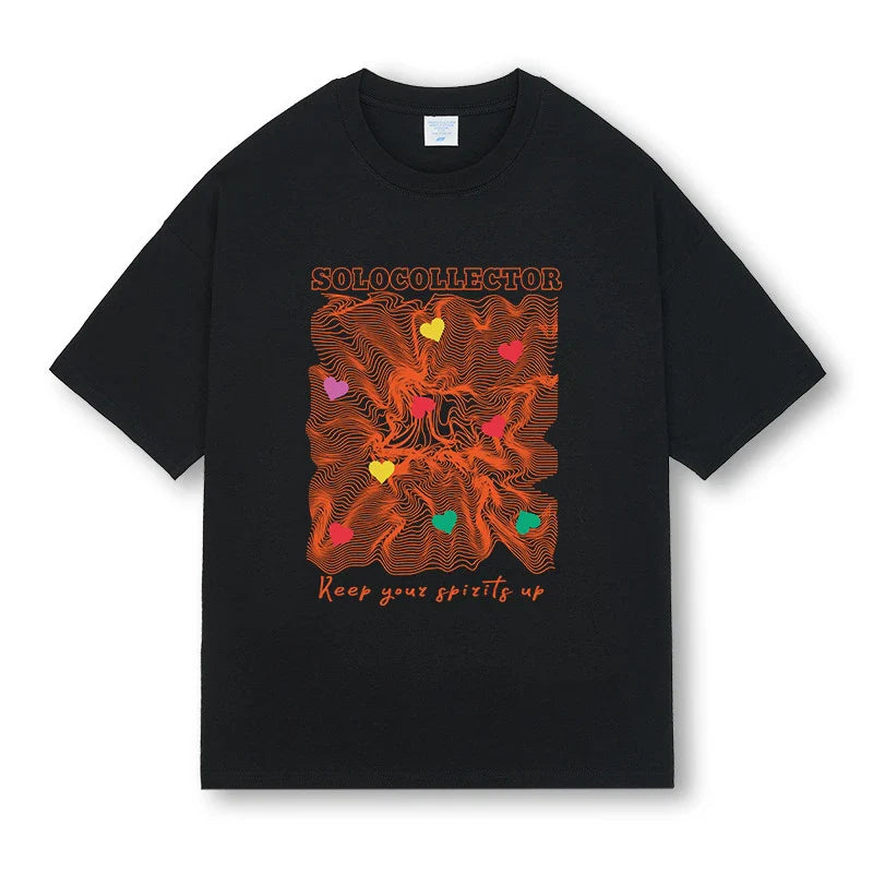 Premium short-sleeved cotton t-shirt for men with vibrant digital printing, available in a range of sizes and colours