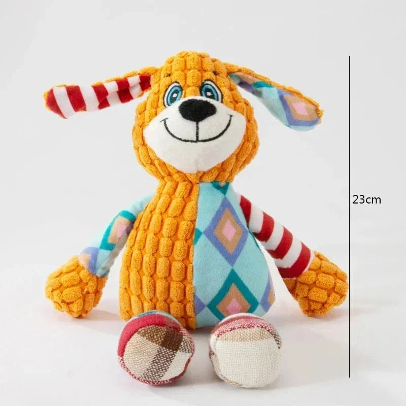 Adorable animal-shaped squeaky chew toy for playful pets in the UK