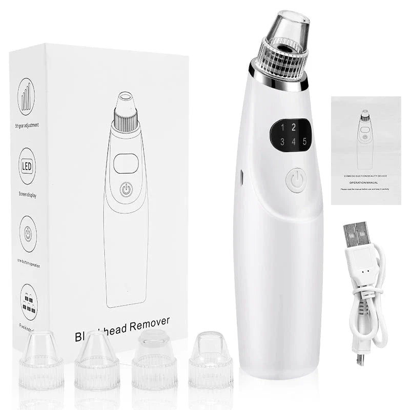Advanced electric blackhead remover vacuum suction tool for deep pore cleansing and skin rejuvenation