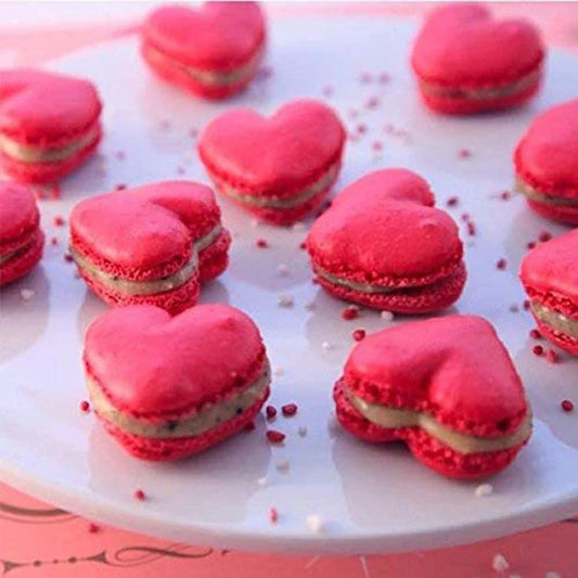 42-cup premium silicone macaron baking mould in pink colour