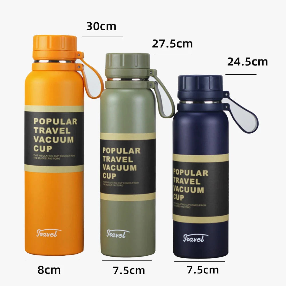 Stainless steel insulated tumbler with leak-proof lid in various vibrant colours, designed to keep hot and cold drinks at the perfect temperature for hours.