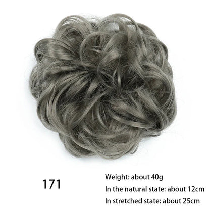 Messy Chignon Donut Hair Bun Pad in Fawn Brown colour, a versatile hair accessory that creates a stylish and effortless bun hairstyle.
