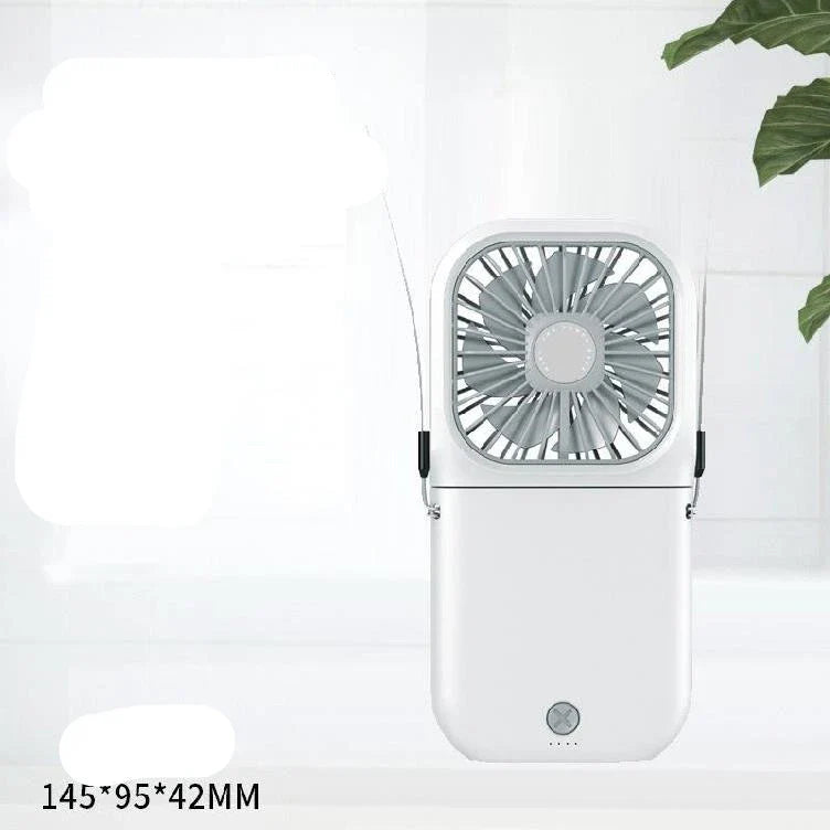 Compact, portable mini fan with adjustable speeds and whisper-quiet operation, suitable for students and outdoor use