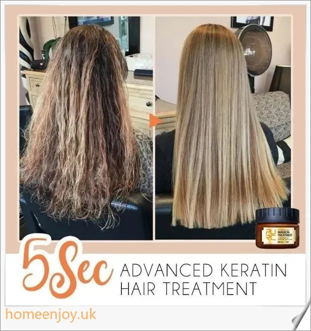 Advanced Keratin Hair Treatment that repairs, strengthens, and smoothens damaged hair in just 5 seconds