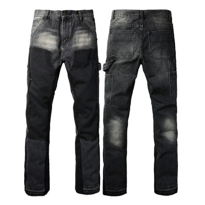 Classic retro denim jeans for stylish British men, featuring premium quality materials and a range of versatile sizes