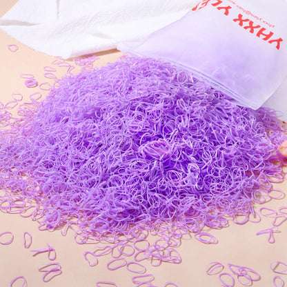 500 Vibrant and Durable Disposable Hair Bands for Girls in Various Colours