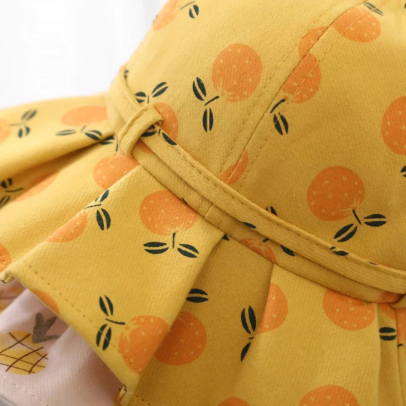 Homeenjoy UK Adjustable Cotton Sun Protection Bucket Hats for Little Ones