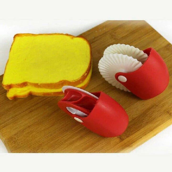 Pastry Wheel Decorator for creating decorative strips and patterns on homemade pies, pasta, and puff pastry