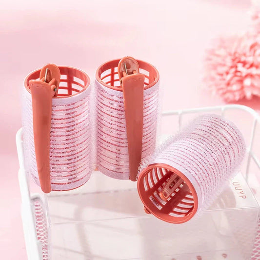 Heatless self-grip hair rollers for creating voluminous curls and waves without using damaging heat