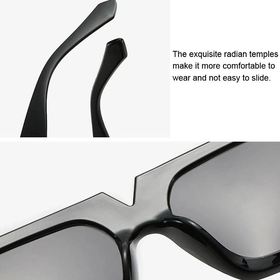 Chic and stylish square sunglasses with a durable plastic frame and premium acrylic lenses for women in the UK