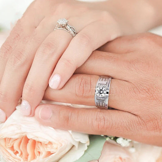 Premium S925 silver ring with a sparkling moissanite gemstone, suitable for unisex wear with an adjustable opening for a customized fit.