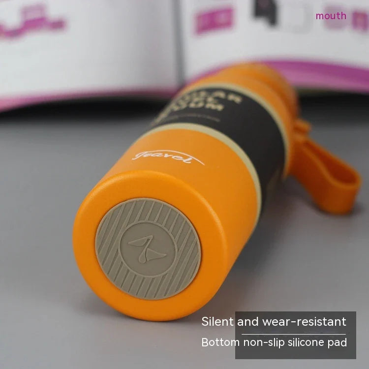 Stainless steel insulated tumbler with leak-proof lid in various vibrant colours, designed to keep hot and cold drinks at the perfect temperature for hours.