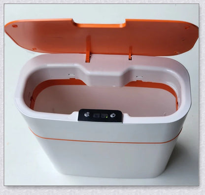 Sleek and modern automatic garbage can with motion-activated sensor for a hygienic and hassle-free waste disposal experience