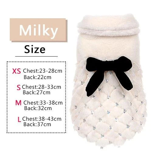 Elegant and cosy cat winter coat with hooded design, made from premium cotton and soft fur