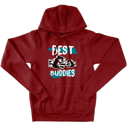 Cosy and comfortable white Best Friend Hoodie with double-lined hood and pouch pocket