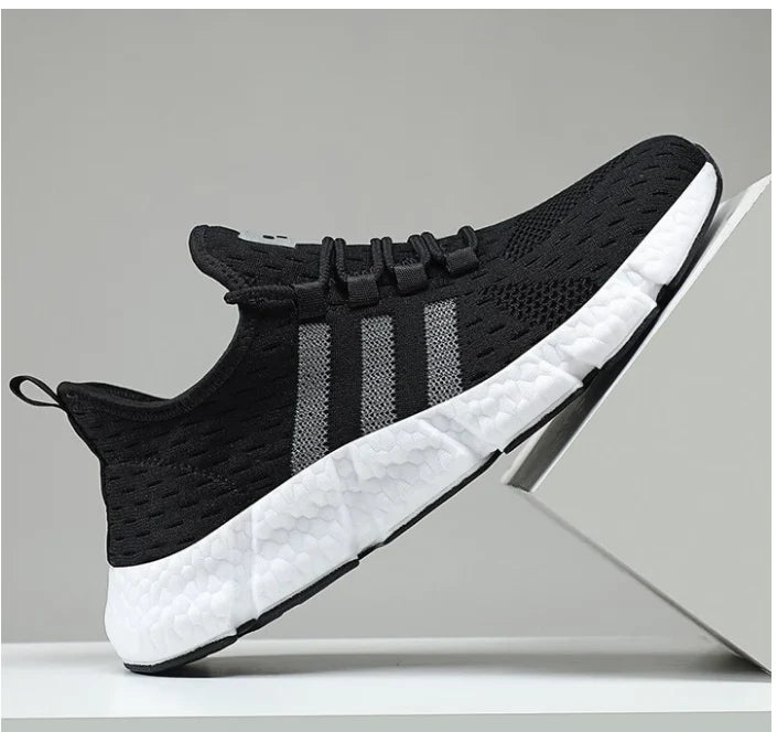 Pair of lightweight, breathable sports casual trainers with a popcorn design in various colours