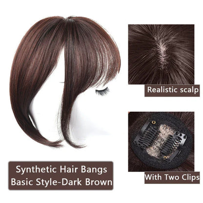 Premium synthetic hair fringe wig in various colours, designed for a natural-looking, flawless hairstyle