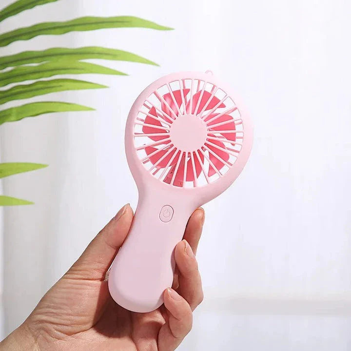 Compact USB Mini Fan with Adjustable Speeds and Ultra-Quiet Operation for Home and Office Use