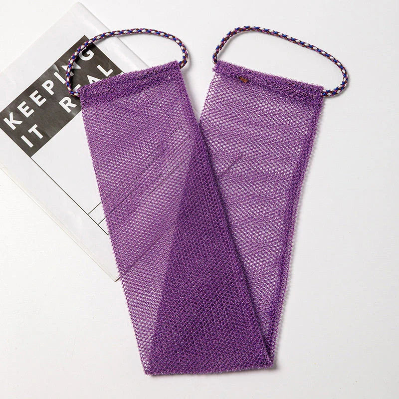 Premium Exfoliating Bath Sponge from Africa with Durable Nylon Construction and Stretchable Design for Full-Body Cleansing