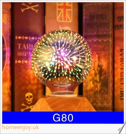 Premium glass 3D decorative LED light bulbs in various patterns and designs for enchanting home illumination