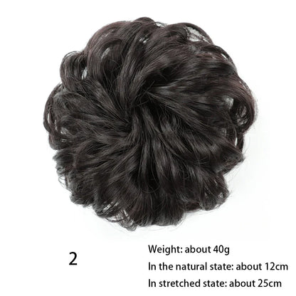 Messy Chignon Donut Hair Bun Pad in Fawn Brown colour, a versatile hair accessory that creates a stylish and effortless bun hairstyle.