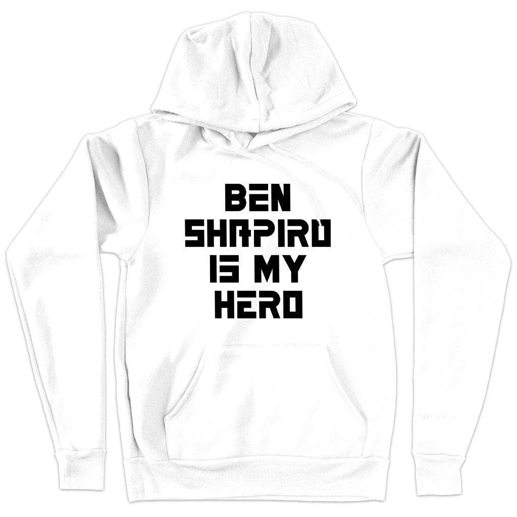Premium-quality Ben Shapiro hoodie with Airlume cotton blend, double-lined hood, and roomy pouch pocket, made ethically in the UK