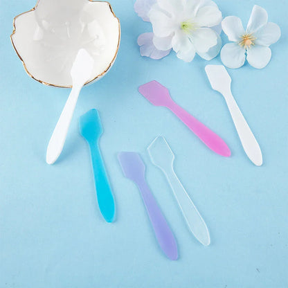 10 Vibrant Mini Cosmetic Spatulas for Precise Skincare and Makeup Application