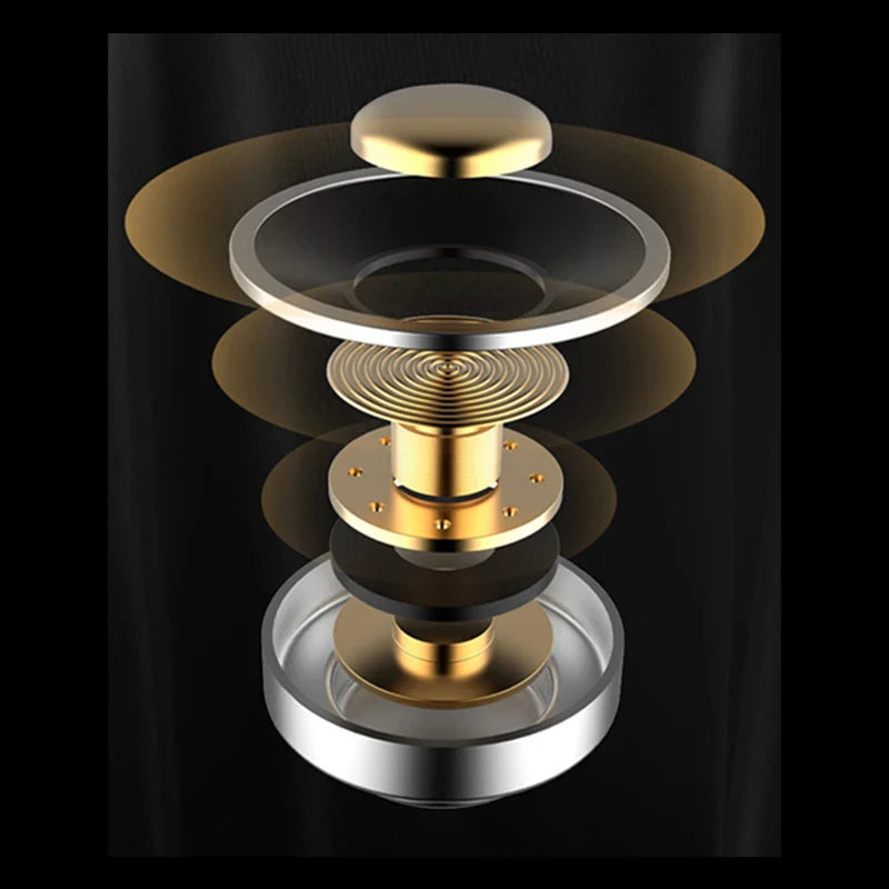Compact wireless Bluetooth speaker with mushroom-inspired bionic design and night light function