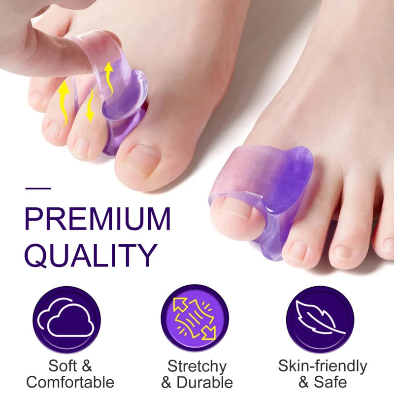 Homeenjoy UK Premium Silicone Toe Separators for Ultimate Foot Care and Comfort