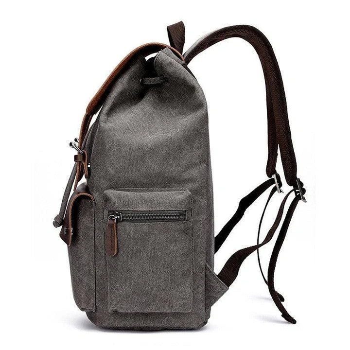 Versatile canvas backpack with spacious capacity, secure draw-string closure, and durable construction for everyday use