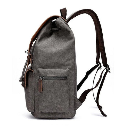 Versatile canvas backpack with spacious capacity, secure draw-string closure, and durable construction for everyday use